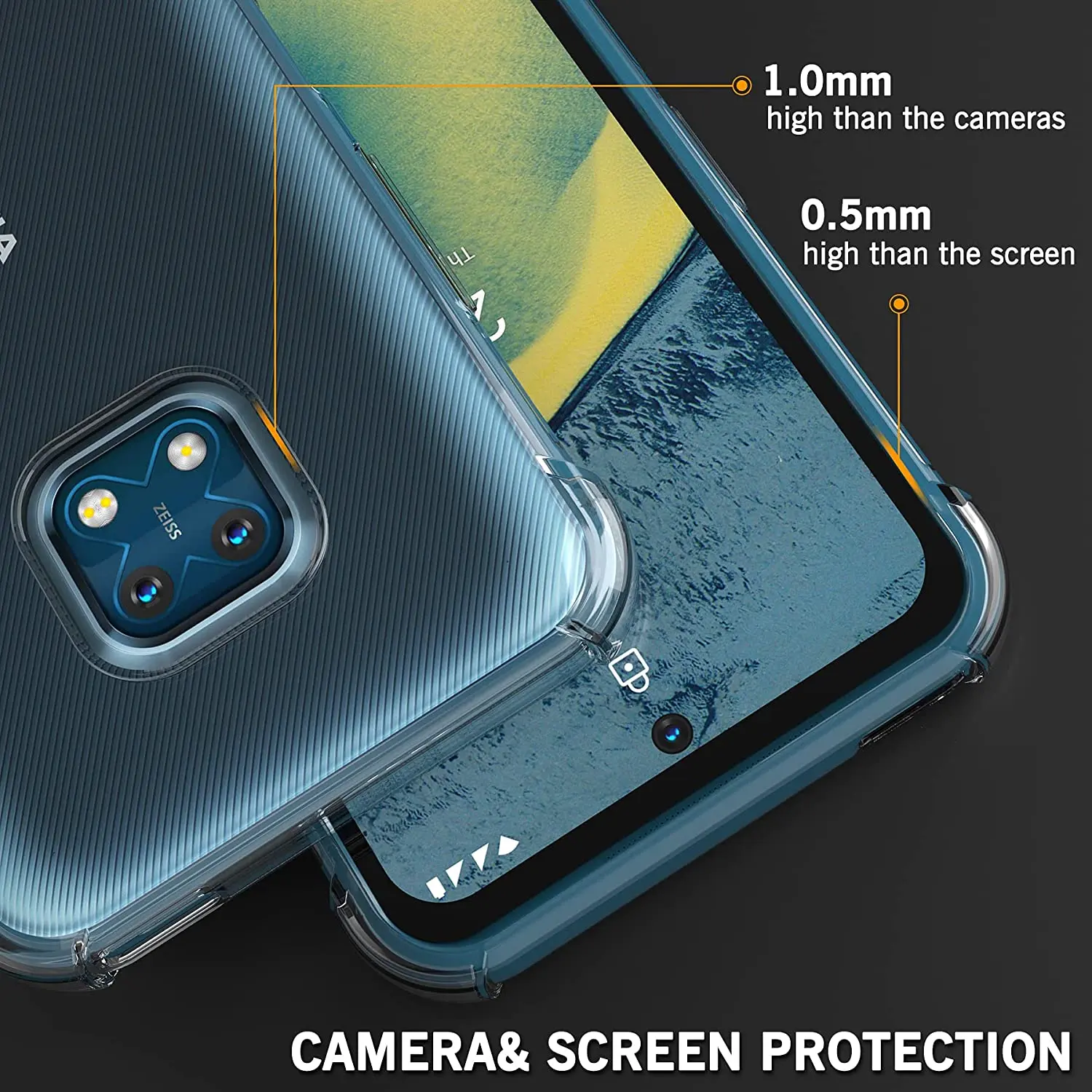 Cover Trasparente In TPU Per Nokia X20 - Custodia Morbida Flessibile Con Motivo Albero