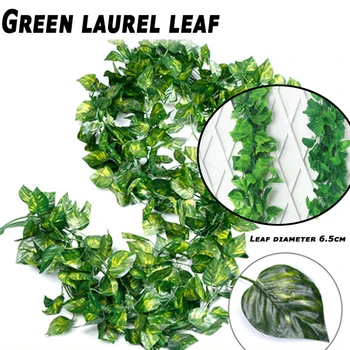 

5pcs/bag Decorative Flowers Artificial Ivy Leaf Garland Plants Vine Fake Foliage Home Room Diy Wall Decoration