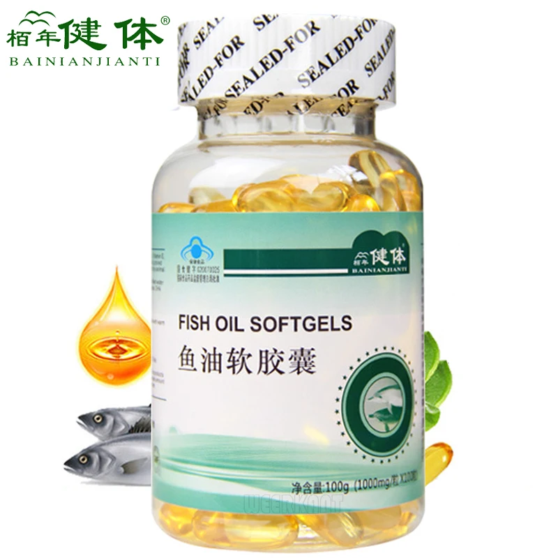 Капсулы Omega 3 для рыбьего масла 1000 мг добавки халяльный софтгель липидов в нижней