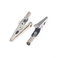 10/50 pcs Single Handle Alligator Clip Nickel plating 10A 50MM Iron Clamp For Testing Electric Probe Meter Crocodile Clip