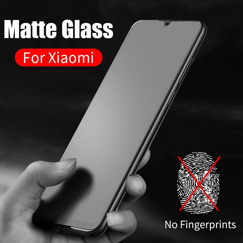 9D матовое закаленное стекло для Xiaomi 8 A2 Lite матовая защита от отпечатков пальцев