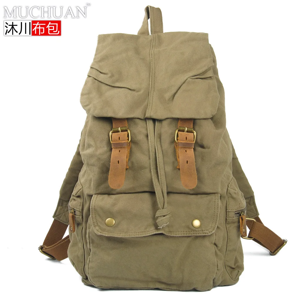 

Muchuan Casual Men's Bag Canvas Camera Bag Single-lens Reflex Camera Camera Camera Bag Retro Backpack