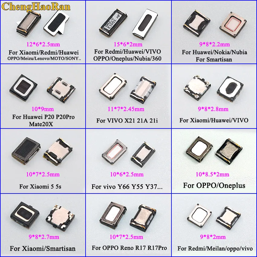 Baru Earpiece Speaker Telinga untuk Xiaomi Redmi/HUAWEI/OPPO/VIVO/OnePlus/SMARTISAN/Lenovo/ nokia/Meizu/Meitu/360/Moto Ponsel Bagian