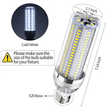 

Super Bright 25W /35W /50W /54W LED Corn Light E26/E27 6080Lumens Warm White Cold White Corn Bulb AC 85V-265V No Dimmable