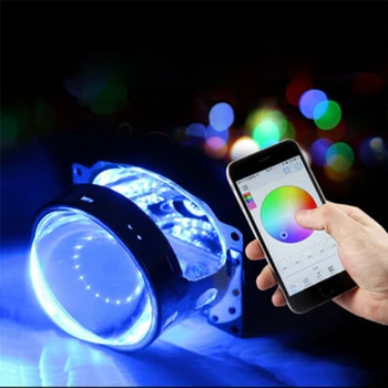 

Set Demon Eyes RGB Bulbs LED Light 2pcs Daytime Running Light Devil APP