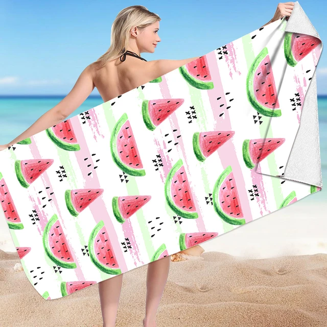 Buohwiwe Toalla Playa Grande Pastel de Frutas, Pastel de Frutas Toallas  Microfibra, Playa Camping Picnic Piscina Toallas, Hombre Mujer Niños Niñas Toallas  Baño 3D Toalla Playa 150 x 200 cm : 