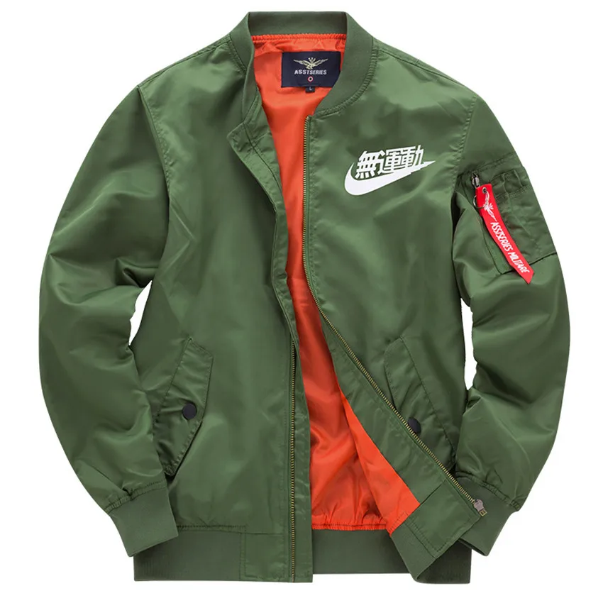 Зима Air Force One bomber куртка мужская Тонкая+ толстая модная уличная куртка с принтом теплые мужские s куртки парка пальто плюс размер S-8XL