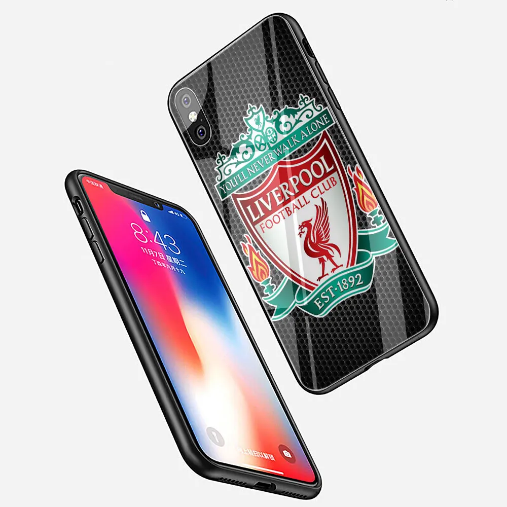 Чехол для телефона из закаленного стекла Liverpool Club для iphone 5 5S 6 6S Plus 7 8 Plus X XS XR 11 Pro Max