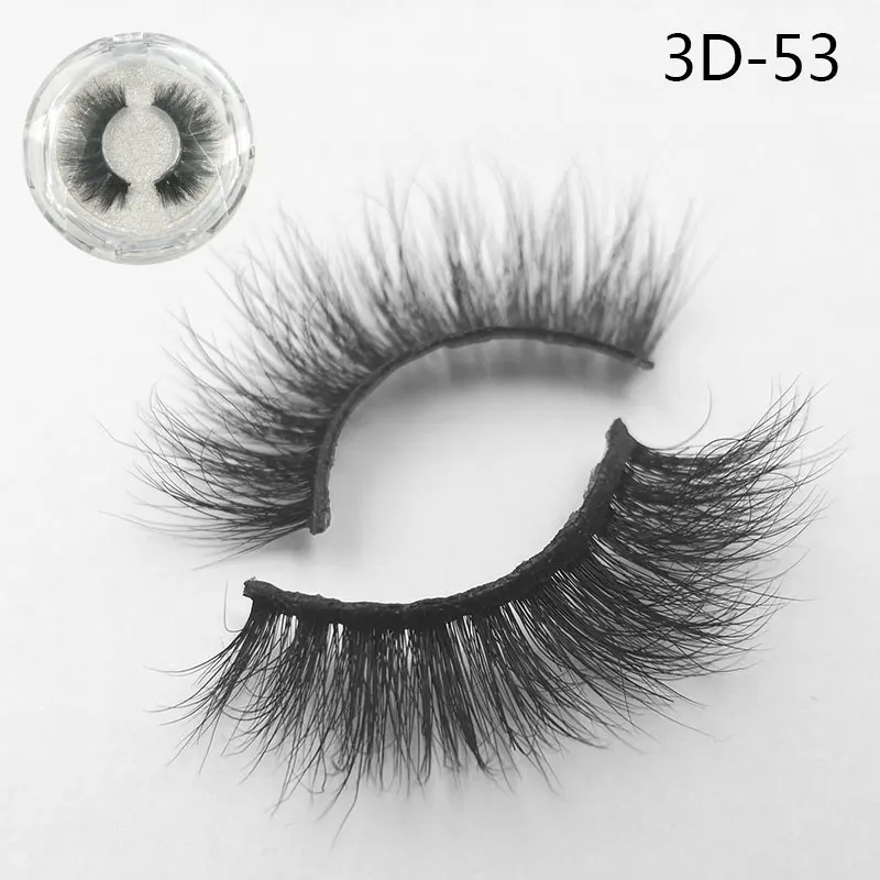 3D-53 Iflovedekd Фирменная торговая марка ваш собственный бренд ресниц упаковка Искусственные Шелковые накладные ресницы - Цвет: 3D-53