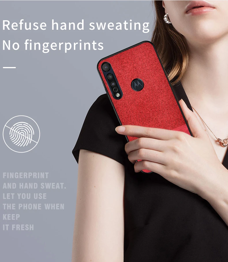 IKrsses для Motorola Moto G8 Play Plus PU простой тканевый Жесткий Чехол Мягкий чехол для ONE-Macro 360 чехол все включено