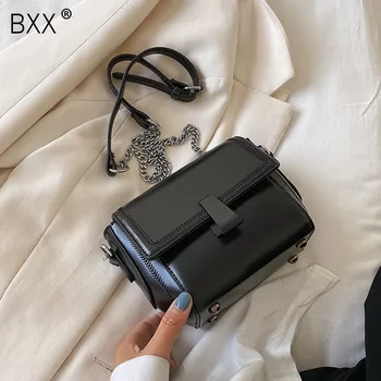 

[BXX] PU Leather Crossbody Bags For Women 2020 Spring Fashion Small Shoulder Handbags Female Summer Travel Totes Bag HM474