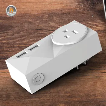 

US WiFi Smart Electrical Outlet Plug Power Strip Wireless Voice Control With USB Wall Socket With Alexa Google Home Smart Home