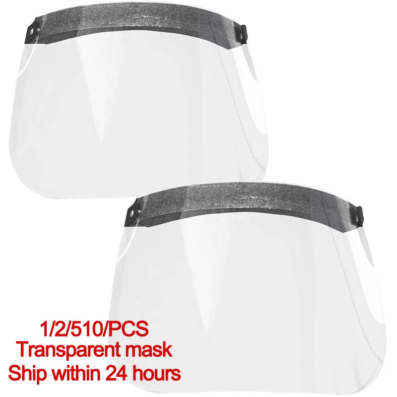 

1/2/5/10Pcs Faceshield Transparent Full Face-Cover Scarf Safety Protective Film Tool A-ntioil Anti-fog Kitchen Outside Use