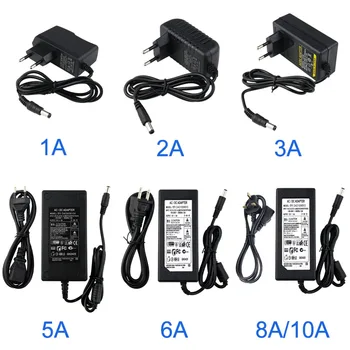 

Power Supply Charger Adapter DC12V 1A/2A/3A/5A/6A/8A/10A Switch Power Supply Adapter for Led Strip Lighting AC100V-240V