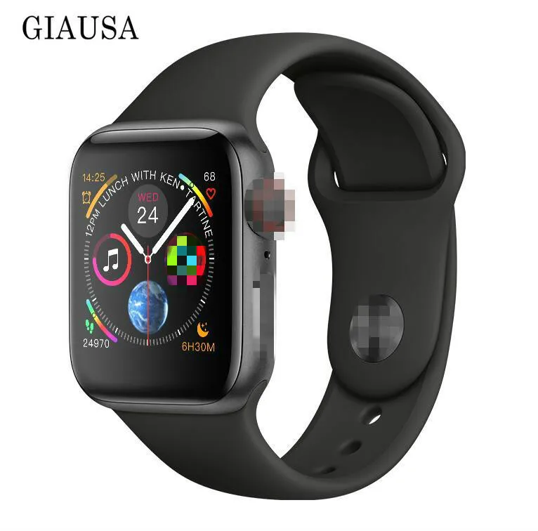 Online Nuevo 44mm tamaño 11 reloj inteligente IWO 8 plus aleación mate funda similar serie 4 Frecuencia Cardíaca Smartwatch SIRI para iOS Android PK IWO 5 6