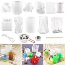 

Silicone Candle Mold Epoxy Resin Tools Molds for Candle Casting Craft Forms for Candles Soap DIY Clay Mould Home Decoration