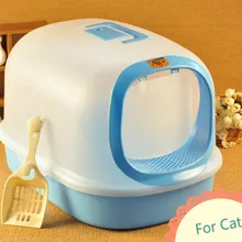 Fully Closed Cat Litter Box Extra Large Enclosed Sifting Kitty Litter Box Furniture Arenero Gato Cerrado Cat Supplies OO50MS
