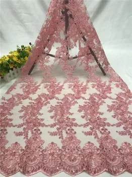 

Fashion net apparel material French net lace fabric for party dress PAN39(5yards/lot)