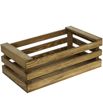 

Retro Wooden Storage Basket Vintage Bread Dessert Table Decoration Frame Multifunction Organizer Basket Display Holder Prop-M