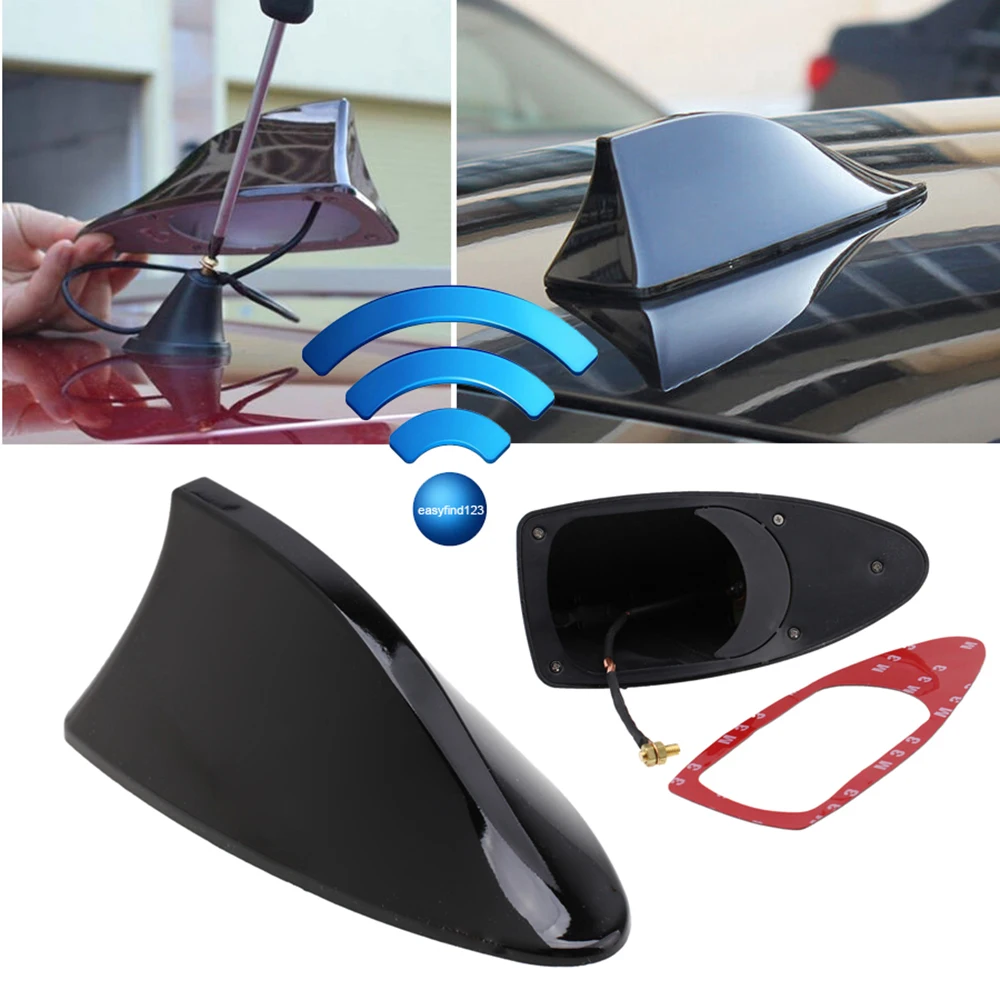 

Car Styling Radio Shark Fin Antenna Stickers for ford focus hyundai tucson opel astra k mokka volvo xc60 ford focus 3 mondeo