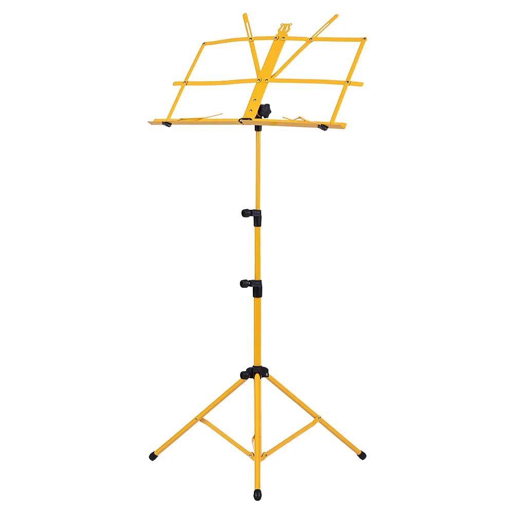 Складной лист музыкальный штатив подставка держатель легкий с водонепроницаемой сумкой для скрипки пианино гитара стойка для нот - Цвет: Yellow