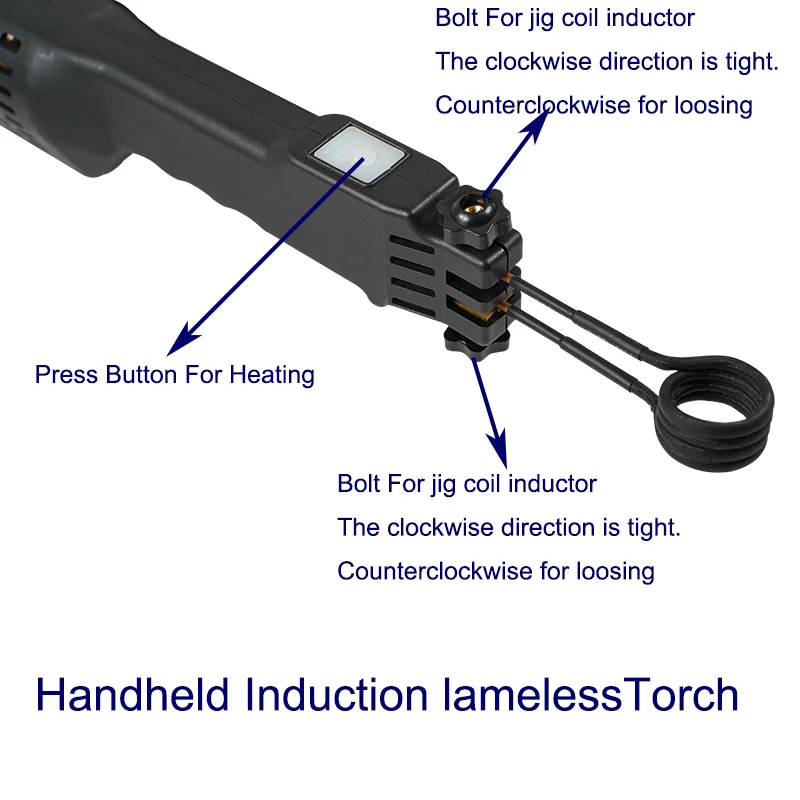 2KVA 230V Induction Heater With Coil Kits For Bolt and Nut Flameless Heating With EU Power Plug