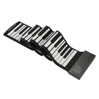 

88 key speaker hand roll electronic piano portable folding electronic soft keyboard roll up the piano new