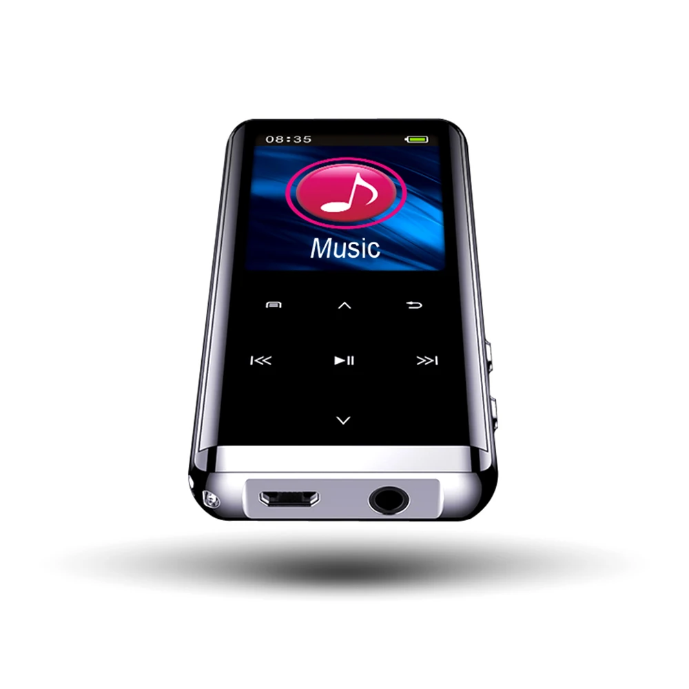1,8 дюймов Bluetooth 5,0 без потерь MP3 плеер 16 Гб Hifi портативный аудио Walkman с fm-радио электронная книга диктофон музыкальные колонки