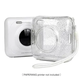 

High Quality Protective Case For Paperang P1/P1S Thermal Printer Transparent Glitter Crystal Shell