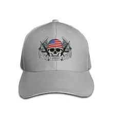 Хлопковая бейсбольная кепка, регулируемые шляпы дальнобойщика, Военный Череп, патриот, США, шлем с флагом, крылья, задний план, ak Gun