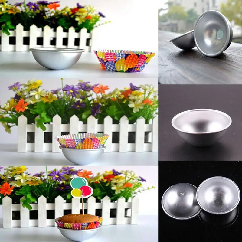 

1Pc Stainless Steel Dia 6cm Ball Sphere Bath Bomb Cake Pan Baking Mold Pastry Mould