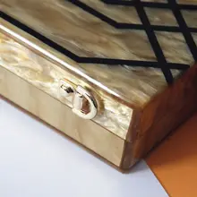 Женский акриловый клатч с геометрическим рисунком, вечерняя сумочка, вечерние сумочки, сумочка для невесты,, новинка