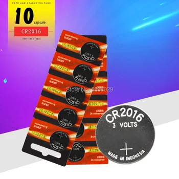

10pc original for Energizer button battery CR2016 watches 3 v battery control toy car battery free shipping