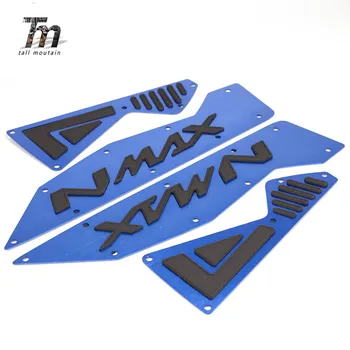 

Motorcycle CNC Aluminum Front & Rear Footboard Steps Foot Plate Footrest Pedal For YAMAHA N-MAX 155 NMAX 155 2015-2017