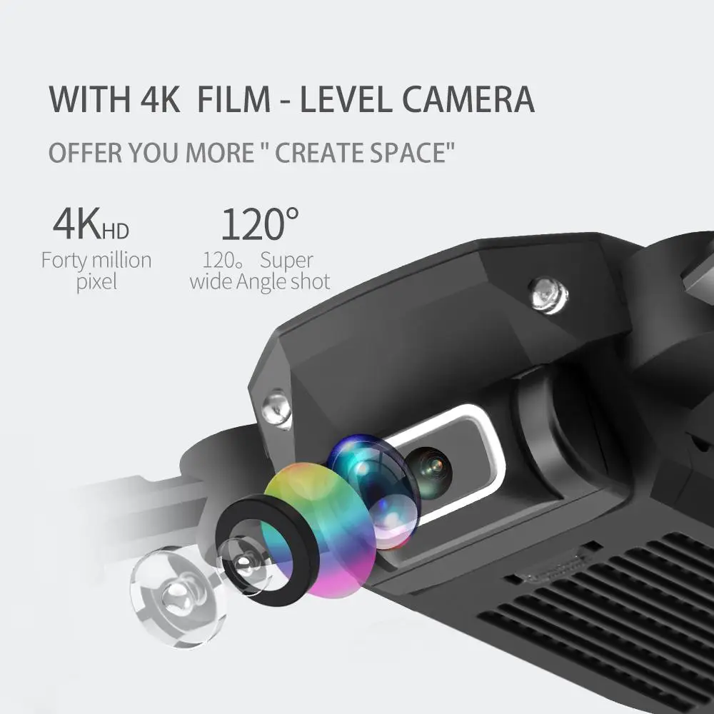 2020 LS-MIN New Mini Drone 4K 1080P HD Camera WiFi Fpv Air Pressure Altitude Hold Foldable Quadcopter RC Drone Toy