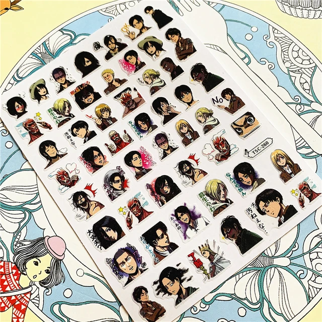 TSC-293 TSC-287 Japanese cartoon anime clown character 3D Back glue Nail Art Stickers Decals Sliders Nail ornament decoration TSC-260