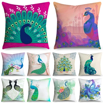 

Cartoon fashion open screen bird animal print pillowcase polyester soft car sofa home decoration cushion cover