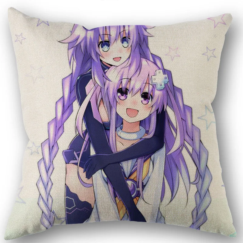 Japanese Anime Hyperdimension Neptunia Cushion Pillow Tent Office Home Cotton Linen Zippered Pillowcase Family Accessories | Дом и сад
