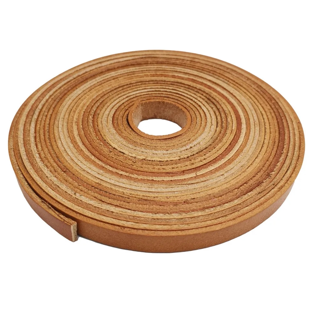 

1 ярд, 10 мм, плоский кожаный ремешок Aaazee для наручных часов, 10x2 мм