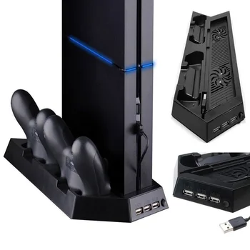 

For Ps4 Fan Heat Dissipation Charging Base Holder Fixed Charger Device Multifunction Bracket