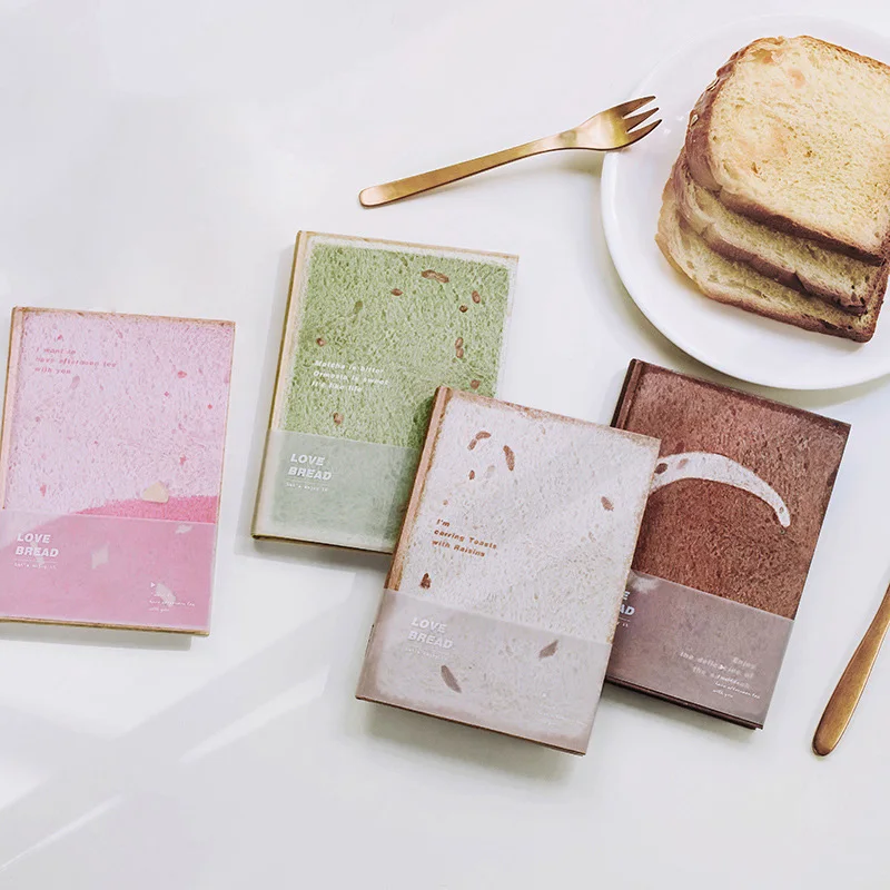 

Love Bread Notebook A5 Hard Cover Daily Planner Notebook Weekly Monthly Planner Diary Book