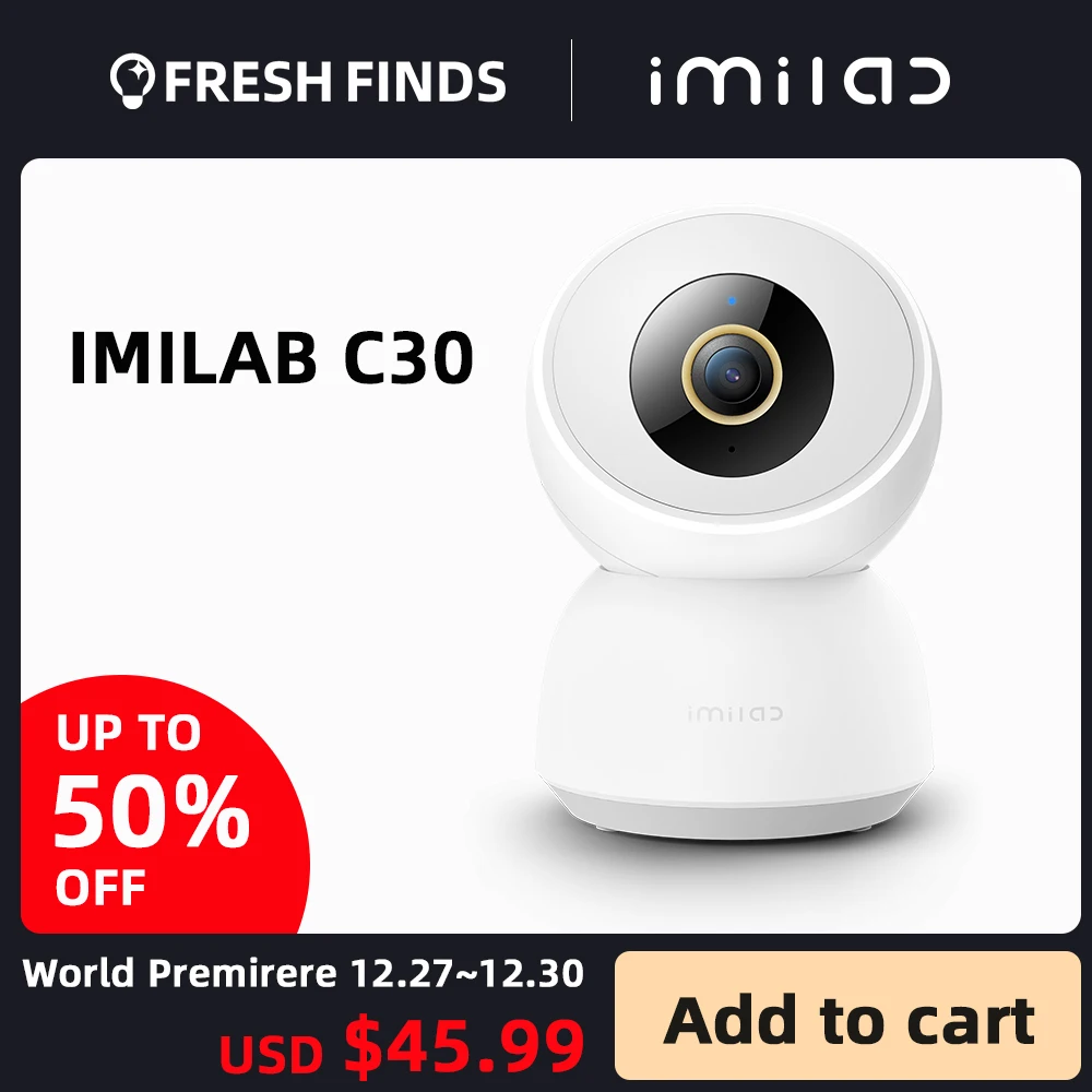 IP-камера Imilab C30 Wi-Fi 4 МП | Безопасность и защита