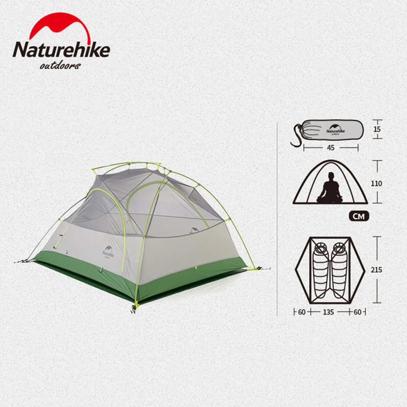 Палатка Naturehike Star River 2 туристическая Водонепроницаемая Ультралегкая на человек