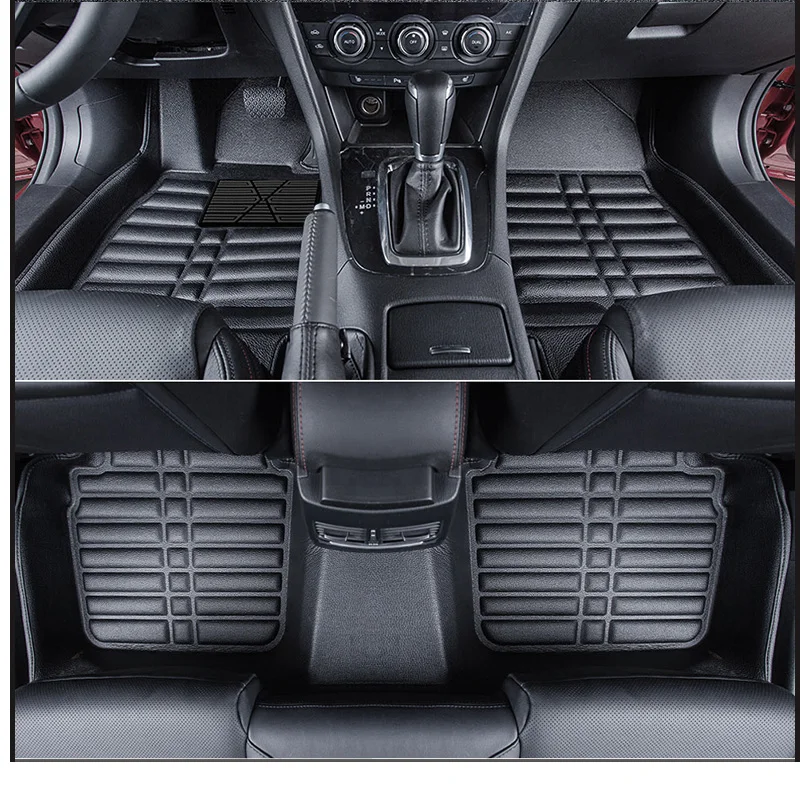 Lsrtw2017 кожаные автомобильные коврики для mazda 6 mazda6 atenza gj 2012 2013 аксессуары для ковров