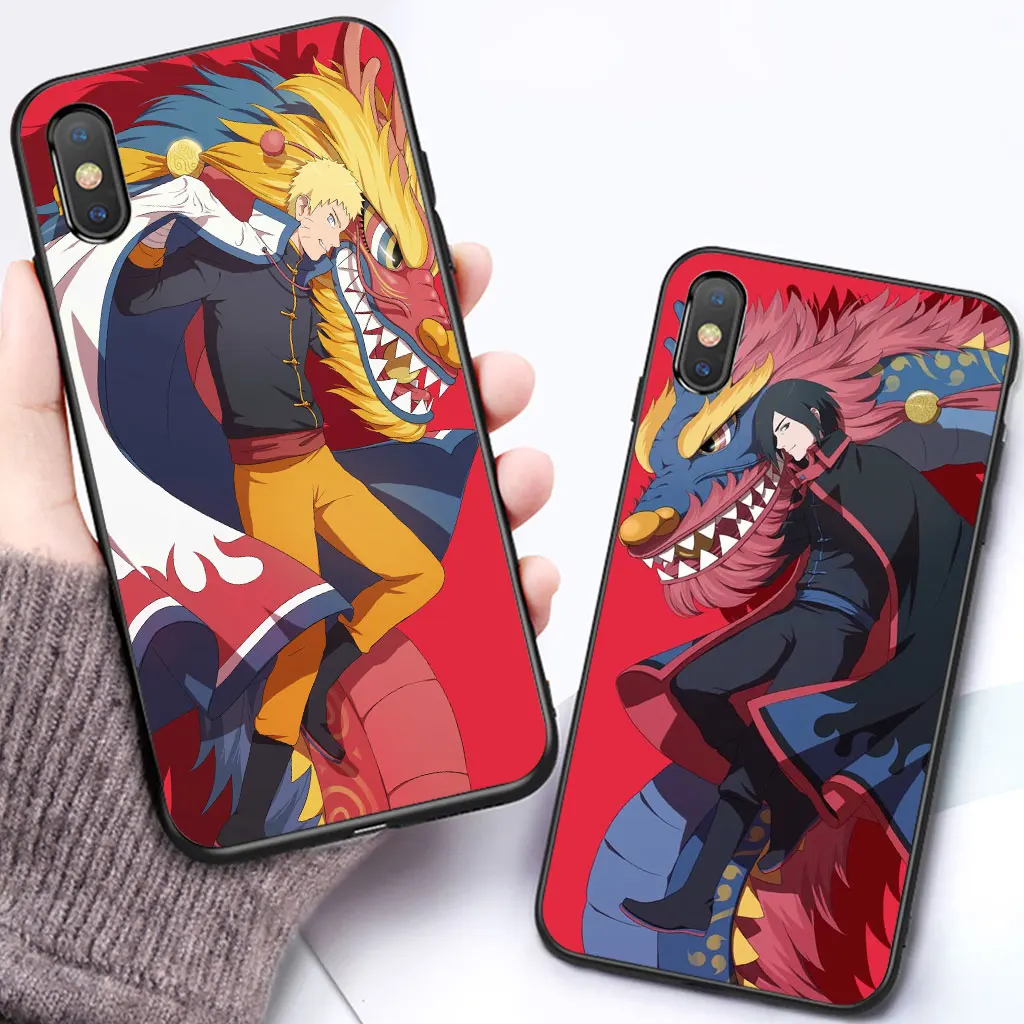 

Naruto Cartoon funda silicone case for x xr xs max 8plus 7plus 8plus 7 6s 6 iphone 5s 5 se shockproof cover matte phone coque