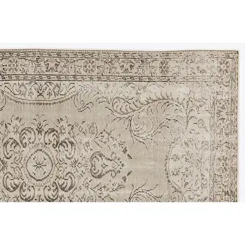 

Handmade Beige Vintage English English Area Rug 151x261 Cm-4'11''X8'7''