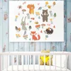 Forest Animal Party Wall Sticker for kids rooms bedroom decorations wallpaper Mural home Art Decals Cartoon combination stickers 6