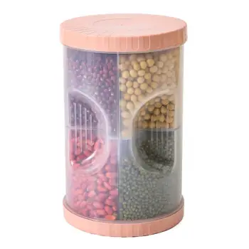 

Four-In-One Kitchen Sealed Jar Plastic Food Storage Box Multi-Grain Dried Fruit Storage Jar Cookie Jar Storage Jar