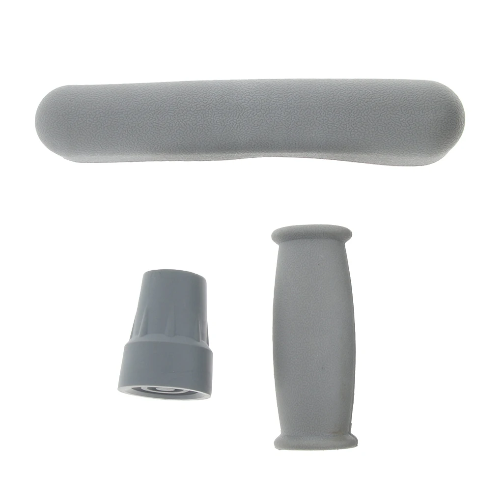Perfk Crutch Accessories Kit Crutch Replacement Parts, Underarm Pads& Hand Grips Covers& Crutch Tip Cover