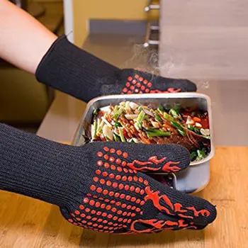 

High Temperature Anti-skid Wear-resistant Cotton Gloves BBQ Microwave Oven